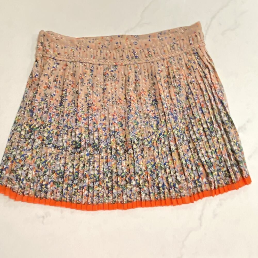 Y2K American Eagle Skirt Pleated Mini Skirt Floral Cottagecore Women's Size 8